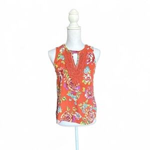Daniel Rainn NWT Stitch Fix Burnt Orange Quin Sleeveless Top Petite XSmall NWT
